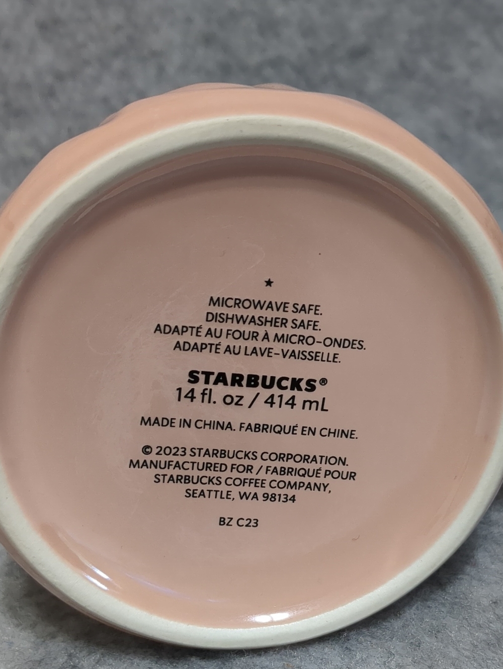 Starbucks Christmas Holiday 2023 Pink Peppermint Prism 14 OZ. Mug - Picture 7 of 9
